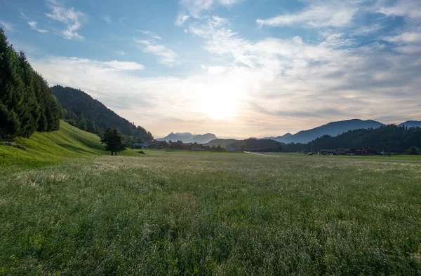 Country landscape in Tyrol, Austria .