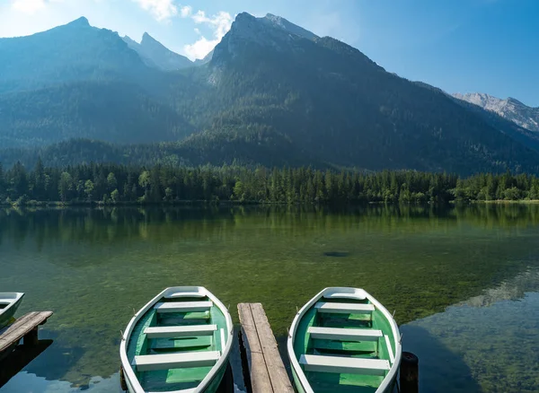 Almanya, Bavyera 'daki Hintersee Gölü .