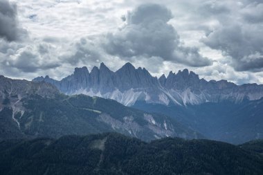 Güney Tyrol, İtalya 'daki Seiser Alm manzara manzarası .