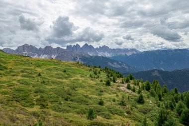 Güney Tyrol, İtalya 'daki Seiser Alm manzara manzarası .