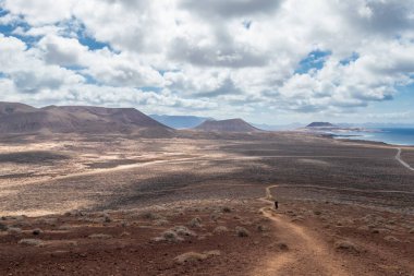 La Grasiosa, Kanarya Adaları 'ndaki manzara .