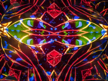 Bir kaleydoskop deseninin arkaplanı .