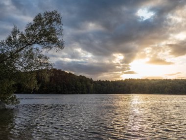 Kalksee Gölü Brandenburg, Almanya .