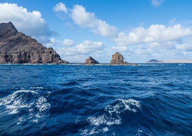 Lanzarote Adası, Kanarya Adaları, Punta Fariones manzarası