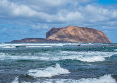 La Grasiosa, Kanarya Adaları 'ndaki manzara .