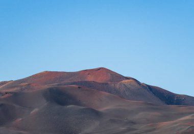 Lanzarote Adası, Kanarya Adaları 'ndaki Timanfaya Ulusal Parkı' nın volkanik manzarası