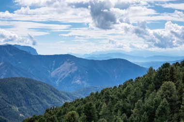 Güney Tyrol, İtalya 'daki Seiser Alm manzara manzarası .