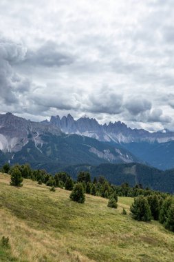 Güney Tyrol, İtalya 'daki Seiser Alm manzara manzarası .