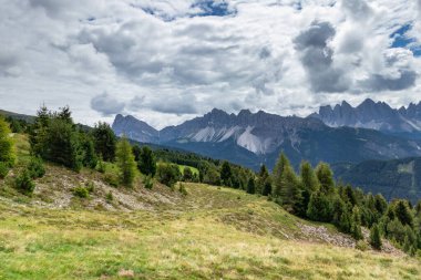Güney Tyrol, İtalya 'daki Seiser Alm manzara manzarası .