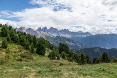 Güney Tyrol, İtalya 'daki Seiser Alm manzara manzarası .
