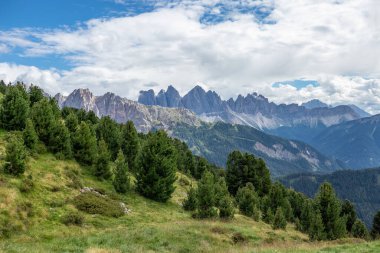 Güney Tyrol, İtalya 'daki Seiser Alm manzara manzarası .