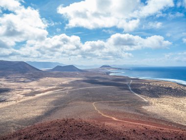 La Grasiosa, Kanarya Adaları 'ndaki manzara .