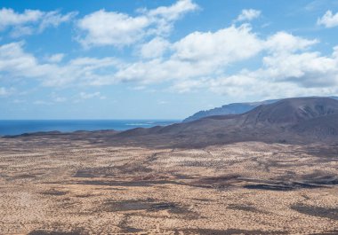 La Grasiosa, Kanarya Adaları 'ndaki manzara .