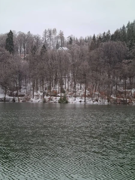 Paesaggio Invernale Nella Città Sauerland Luedenscheid Germania — Foto Stock