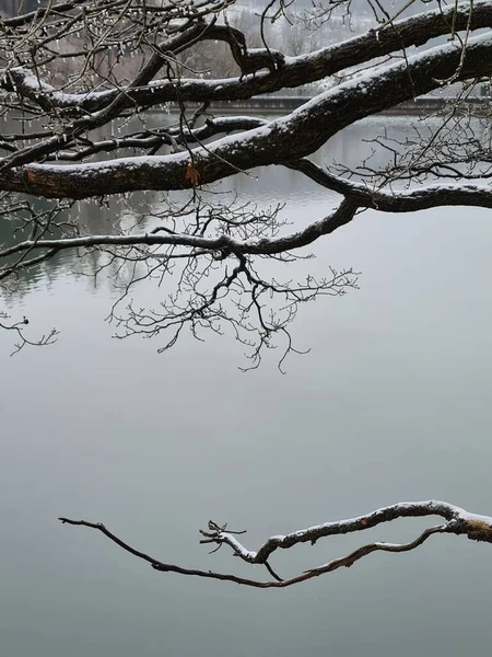 Paesaggio Invernale Nella Città Sauerland Luedenscheid Germania — Foto Stock