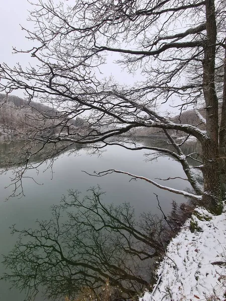 Paisaje Invernal Sauerland Ciudad Luedenscheid Alemania — Foto de Stock