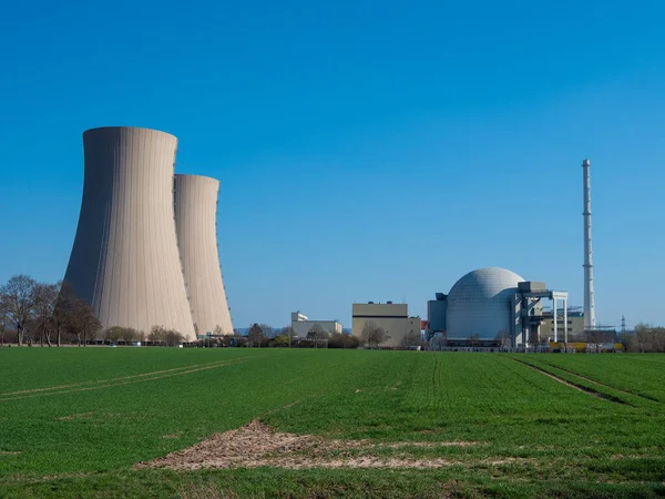 原子力発電所の原子炉のドーム — ストック写真