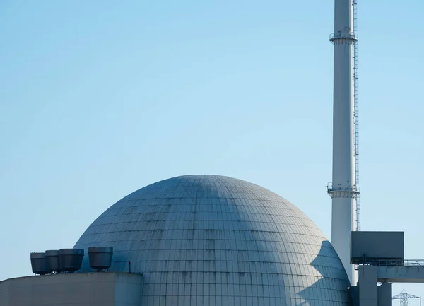 Koepel Van Kernreactor Van Kerncentrale — Stockfoto