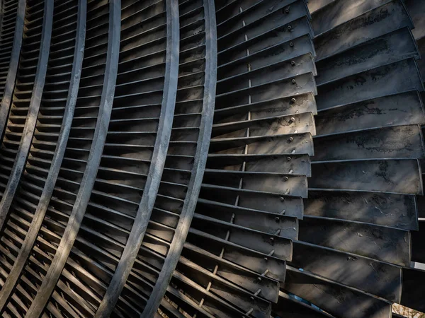 Detalles Del Rotor Turbina Vapor — Foto de Stock