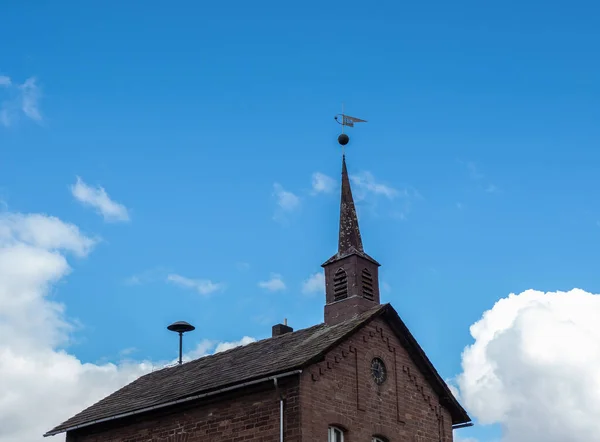 Old Church Striking Clock Sunshine Germany — Stock Photo, Image