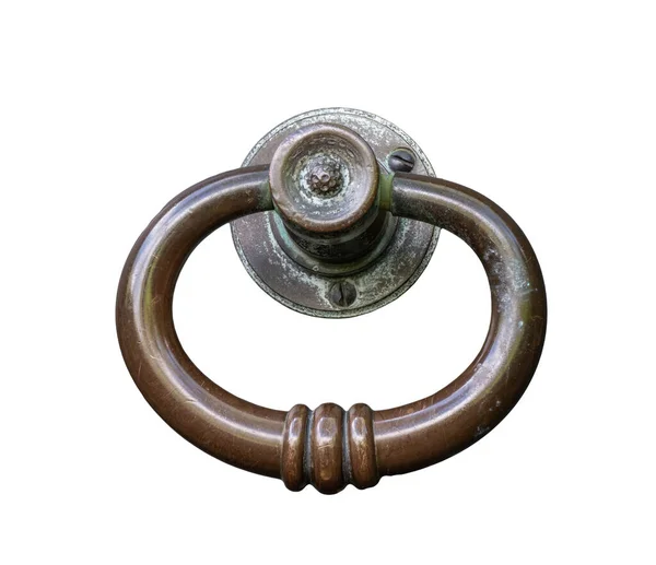 Vintage Door Knocker White Isolated — Stock Photo, Image