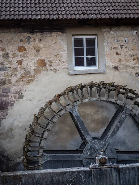 Old Water Mill Stone Wall — Stock Photo, Image