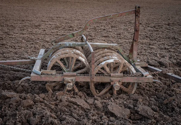 Charrue Dans Champ Arable Allemagne Photo De Stock