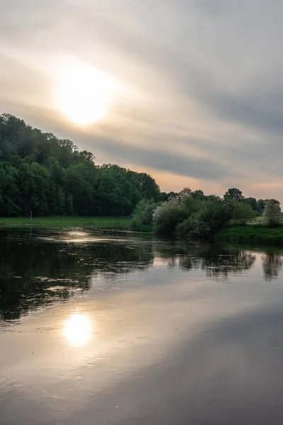 Landscape River Weser Germany — Stock Photo, Image