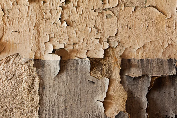 Antigua pared agrietada y dilapidada del edificio — Foto de Stock