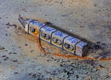 terk edilmiş ve fabrika eski denetim masası