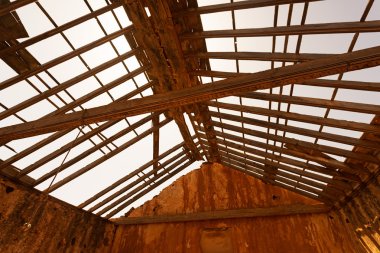 Eski sömürge binaları Casa de los Coroneles La Oliva Fu üzerindeki içinde