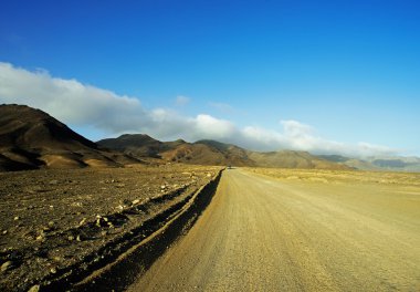  Fuerteventura alanında Jandia dağlarında