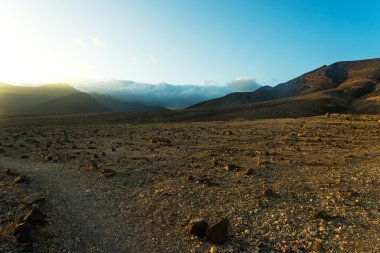  Mountains of  Fuerteventura in area Jandia clipart