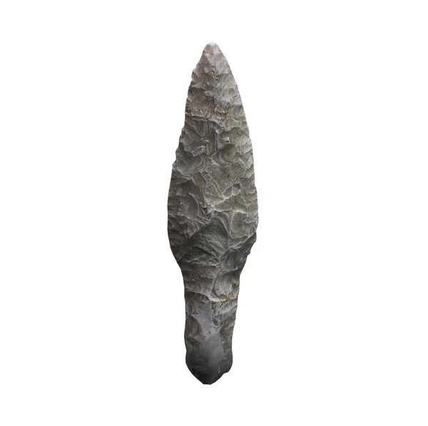 The Ancient stone knife on a white background — Stock Photo, Image