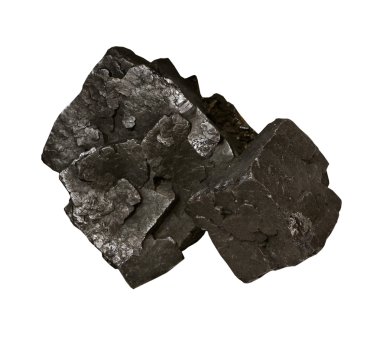 Galena, ore of lead on white background isolated clipart