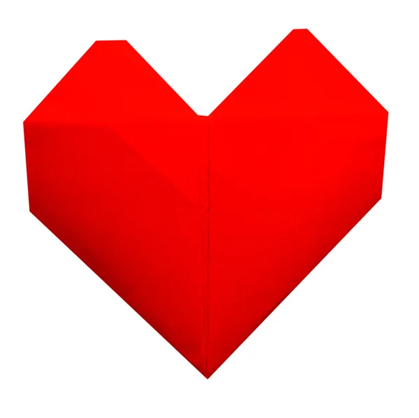 Corazón de papel aislado —  Fotos de Stock