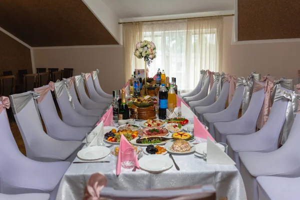 Ivano Frankivsk Ukraine August 2019 Banquet Table Wedding 2020 — Foto de Stock