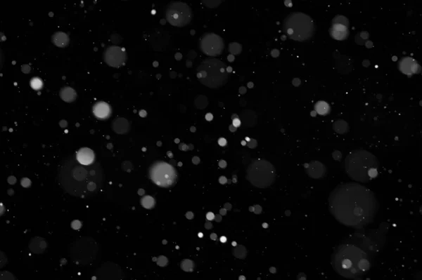 Caída Copos Nieve Fondo Del Cielo Nocturno Aislado Para Postproducción —  Fotos de Stock