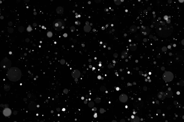 Falling Snowflakes Night Sky Background Isolated Post Production Overlay Graphic — Stock Photo, Image