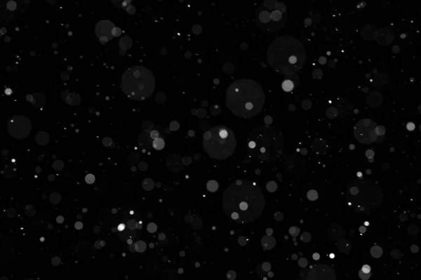 Falling Snowflakes Night Sky Background Isolated Post Production Overlay Graphic — Stock Photo, Image