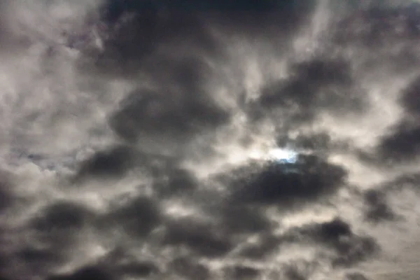 Cielo Dramático Lujosas Nubes Cúmulos Grises Cielo Cielo Antes Lluvia — Foto de Stock