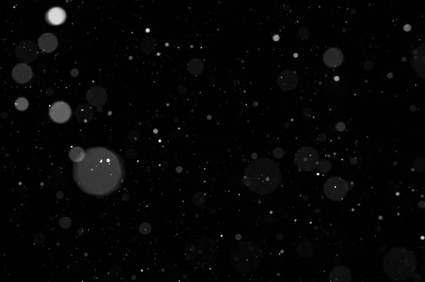 Falling Snowflakes Night Sky Background Isolated Post Production Overlay Graphic — Stock Photo, Image