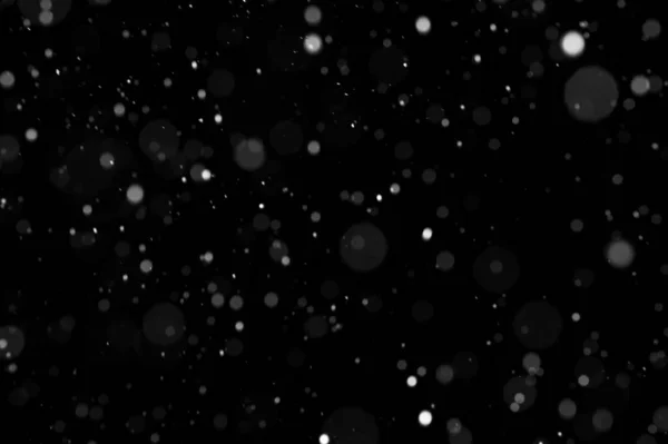 Falling Snowflakes Night Sky Background Isolated Post Production Overlay Graphic — Stock Photo, Image