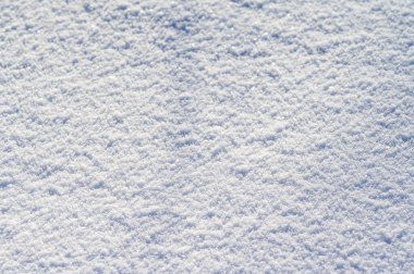 Kar ve kar taneleri mevsimi, gevşek ve kuru kar dokusu. yeni