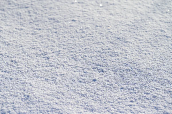 Invierno Soleado Día Helado Textura Nieve Blanca Clara Nuevo —  Fotos de Stock