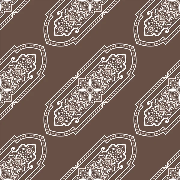 Design Padrão Floral Vintage Vetor Sem Costura — Vetor de Stock