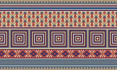 Geometrik şekilli vektör kenarı