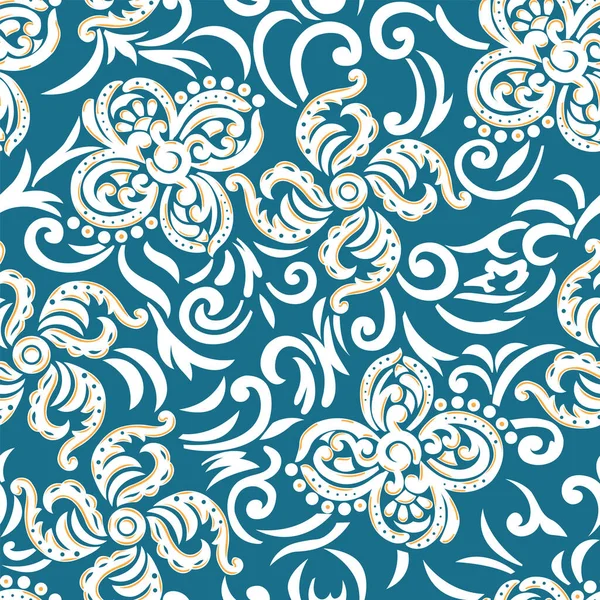 Fondo Pantalla Floral Vector Abstracto Sin Costuras — Vector de stock