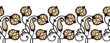 Desenli desenli desenli desensiz çiçekli kenar