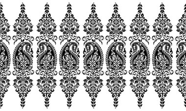 Kusursuz Asya desenli sınır tasarımı